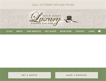 Tablet Screenshot of gcluxuryvintagecarhire.com.au